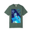 Tiny Dancer By Kevin Quinn   -Urban Modern Abstract Architecture Graphic Tee— Blue Surreal Building Art
