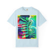Rooftop Jazz By Kevin Quinn -Abstract Urban Modern Architecture Psychedelic Swirl T-Shirt