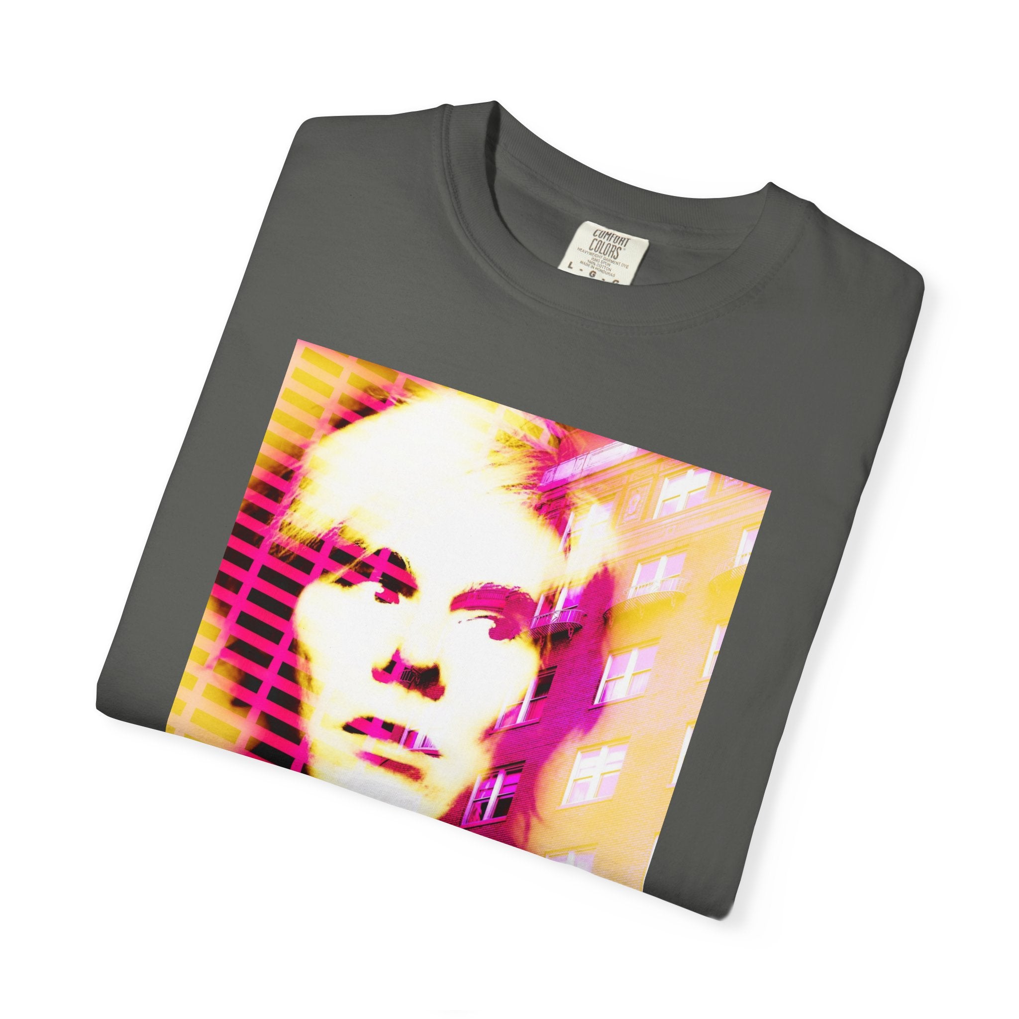 Building With Andy By Kevin Quinn -Pop Architecture Modern Urban Portrait T-Shirt