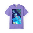 Tiny Dancer By Kevin Quinn   -Urban Modern Abstract Architecture Graphic Tee— Blue Surreal Building Art