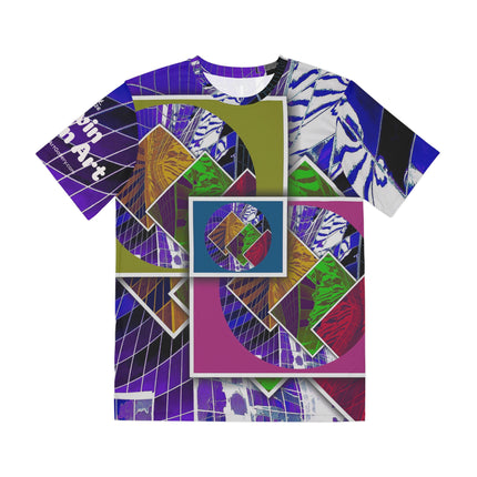 When Our Hearts Met By Kevin Quinn -Romantic Modern Urban Abstract Architecture Graphic Tee — All-Over Print Shirt
