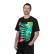 Rooftop Jazz By Kevin Quinn -Abstract Urban Modern Architecture Psychedelic Swirl T-Shirt