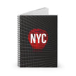 Night In New York By Kevin Quinn - NYC Red Apple Spiral Notebook – Ruled Travel Journal