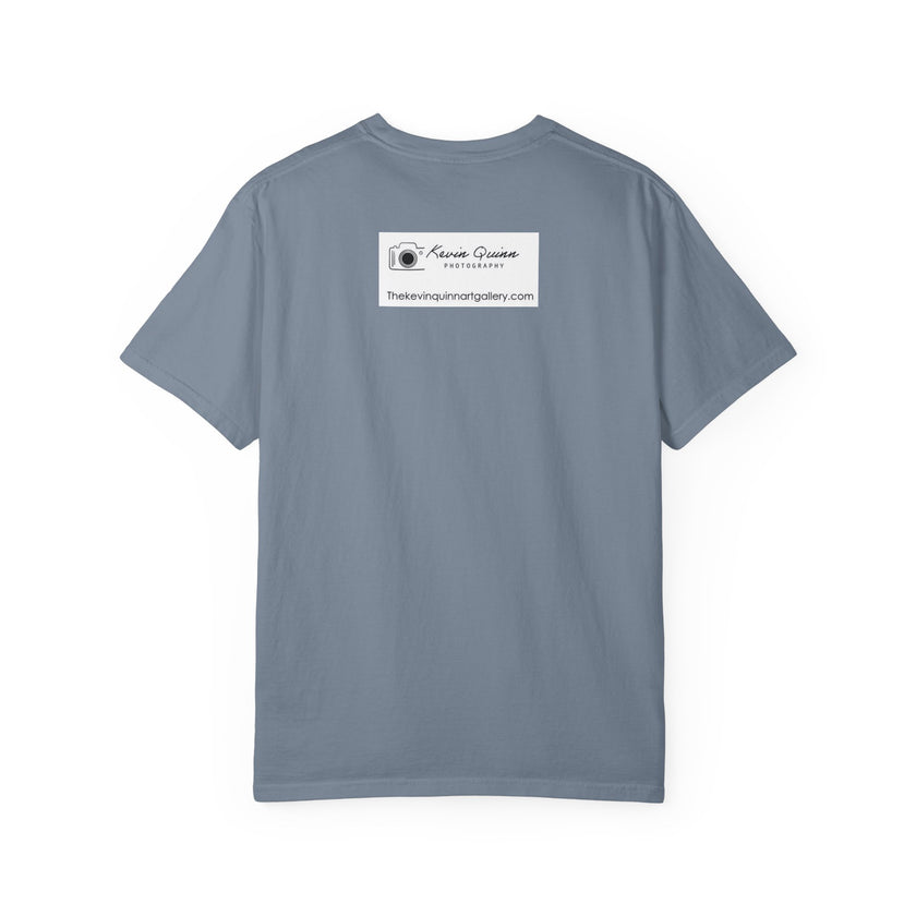 Tiny Dancer By Kevin Quinn   -Urban Modern Abstract Architecture Graphic Tee— Blue Surreal Building Art