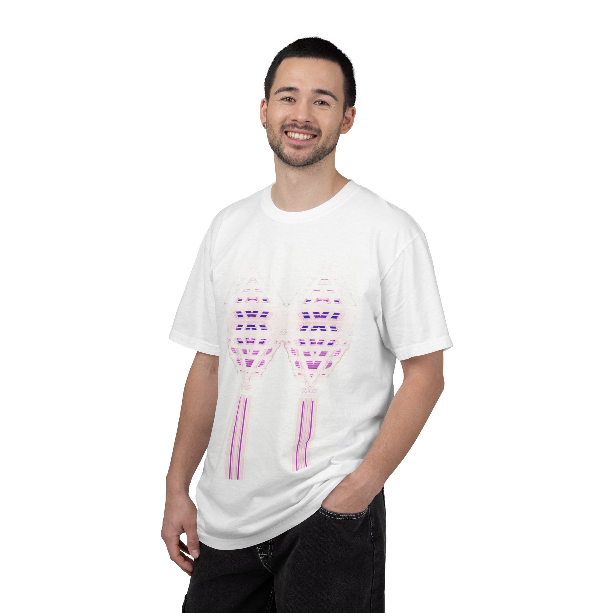Breathing Together By Kevin Quinn -Urban Modern Abstract Architecture Graphic Tee Shirt