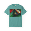 In The Journey By Kevin Quinn- Abstract Urban Architecture Geometric Pyramid T-Shirt — Colorful Architectural Art Tee