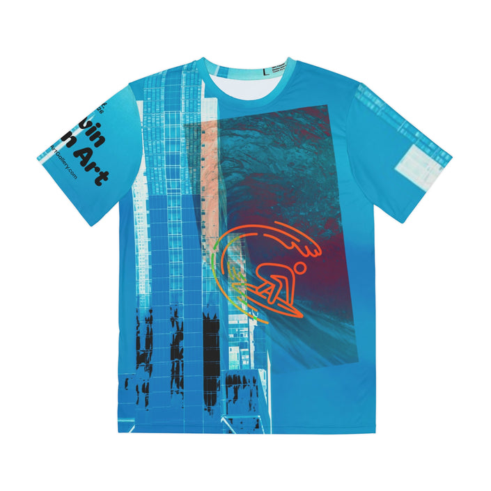 Surfing Philly By Kevin Quinn -Urban Modern Abstract Architecture Graphic Tee -All-Over Print Shirt