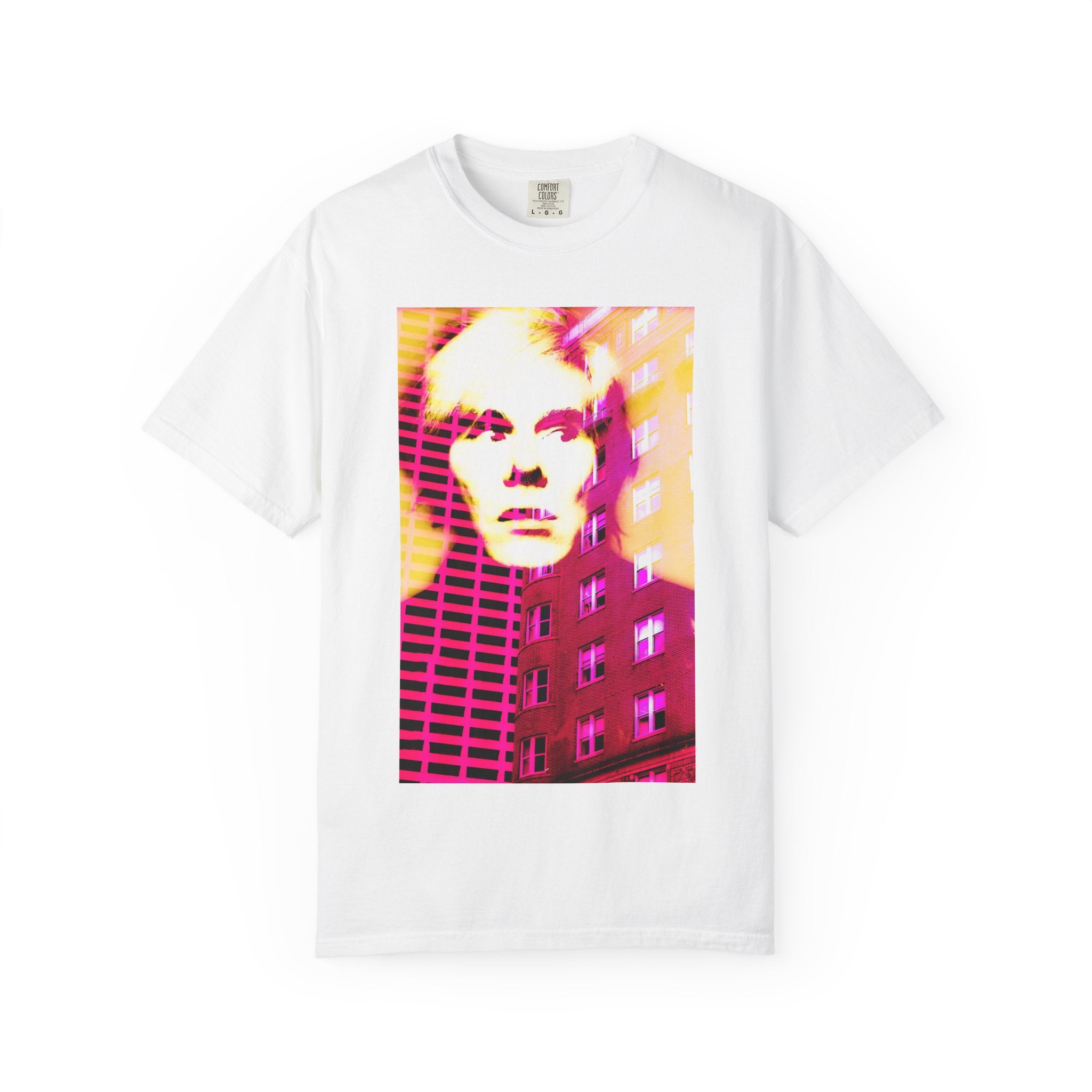 Building With Andy By Kevin Quinn -Pop Architecture Modern Urban Portrait T-Shirt