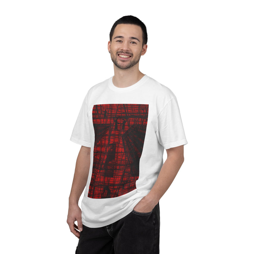 The Puppet Tragedy By Kevin Quinn  -Abstract Red Black Gothic Puppet Graphic T-Shirt