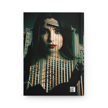 Vampire Game By Kevin Quinn - Urban Noir Hardcover Journal — Double Exposure City Woman Art