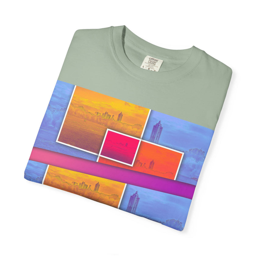 Picnic In The Park With You By Kevin Quinn -Abstract Sunset Blocks Urban Architecture Atlanta T-Shirt