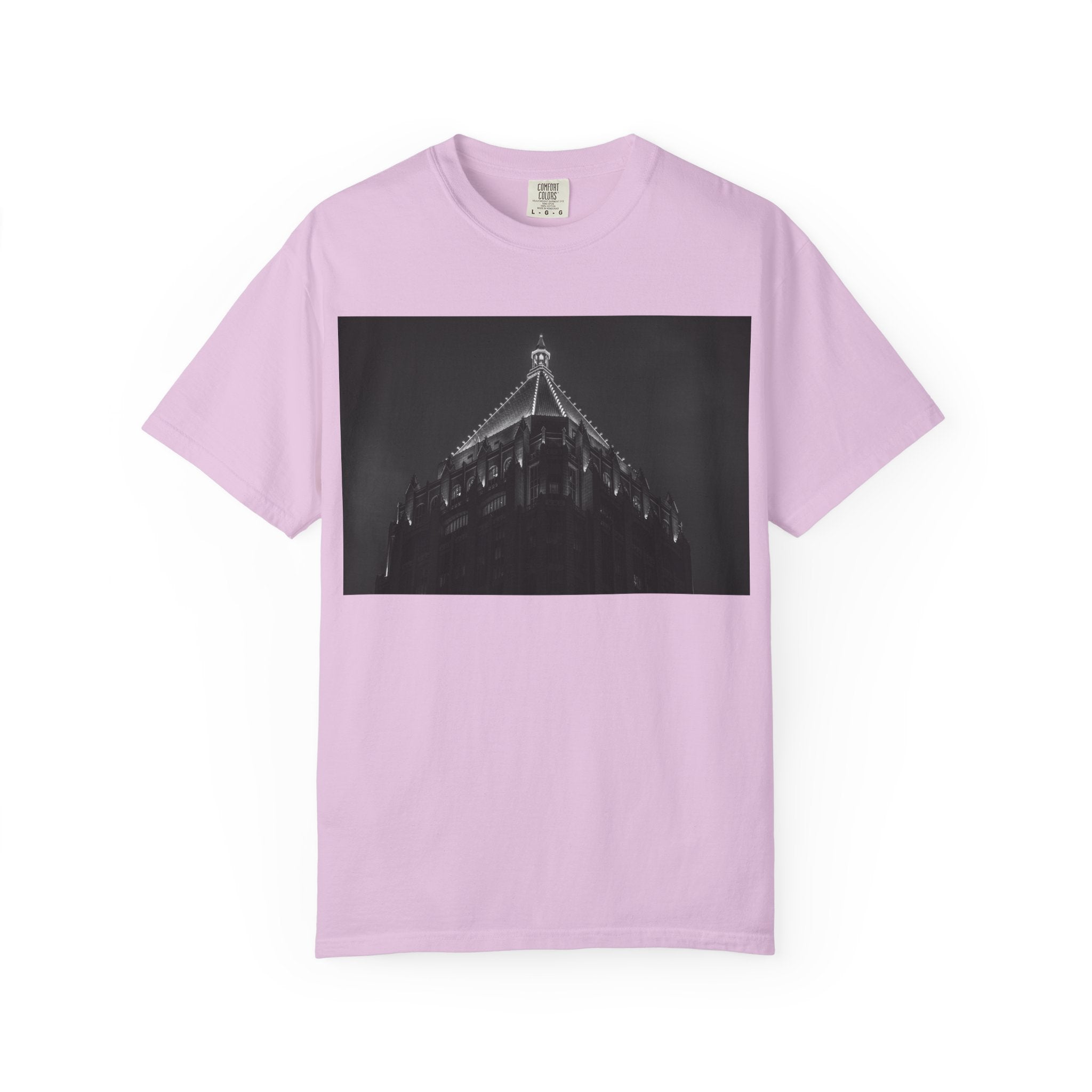Requiem By Kevin Quinn   -Architectural Nightscape T-Shirt — Gothic Building Photo Tee