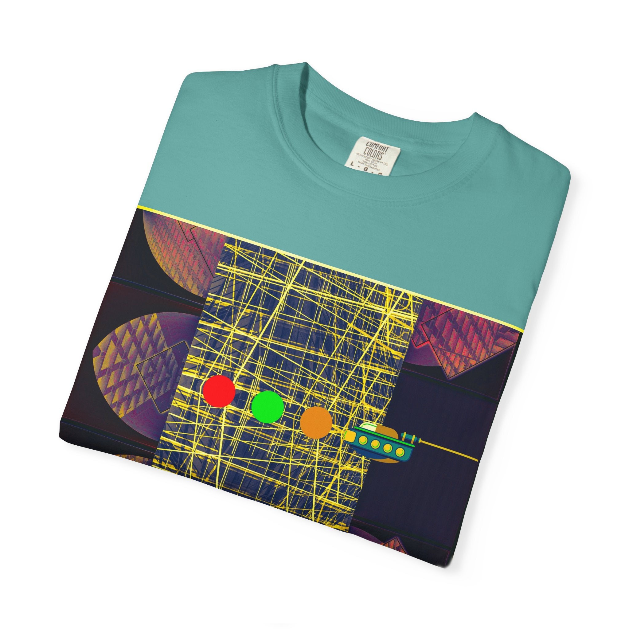 Ubie The Uber Driver By Kevin Quinn Graphic T-Shirt — Retro Geometric Streetwear