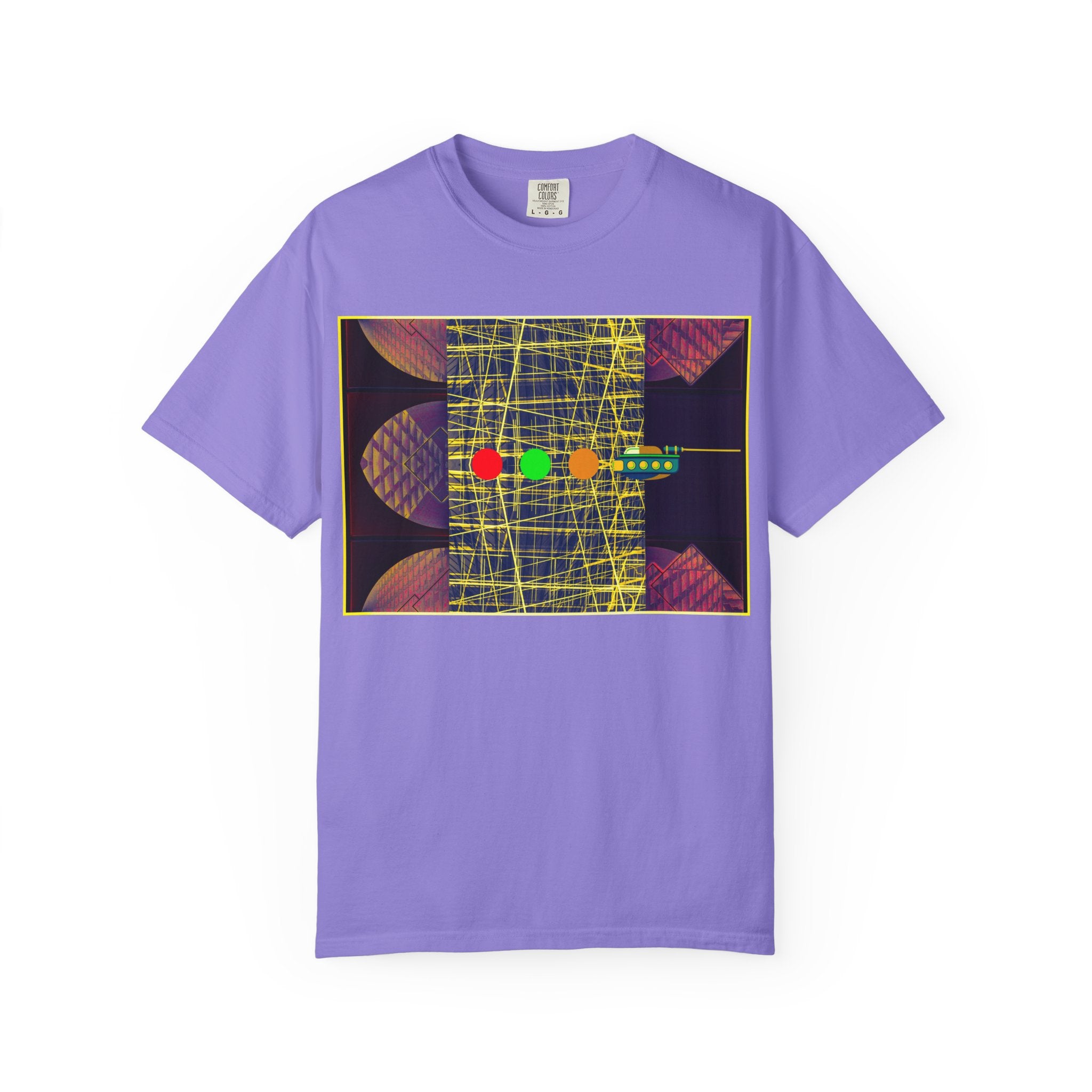 Ubie The Uber Driver By Kevin Quinn Graphic T-Shirt — Retro Geometric Streetwear