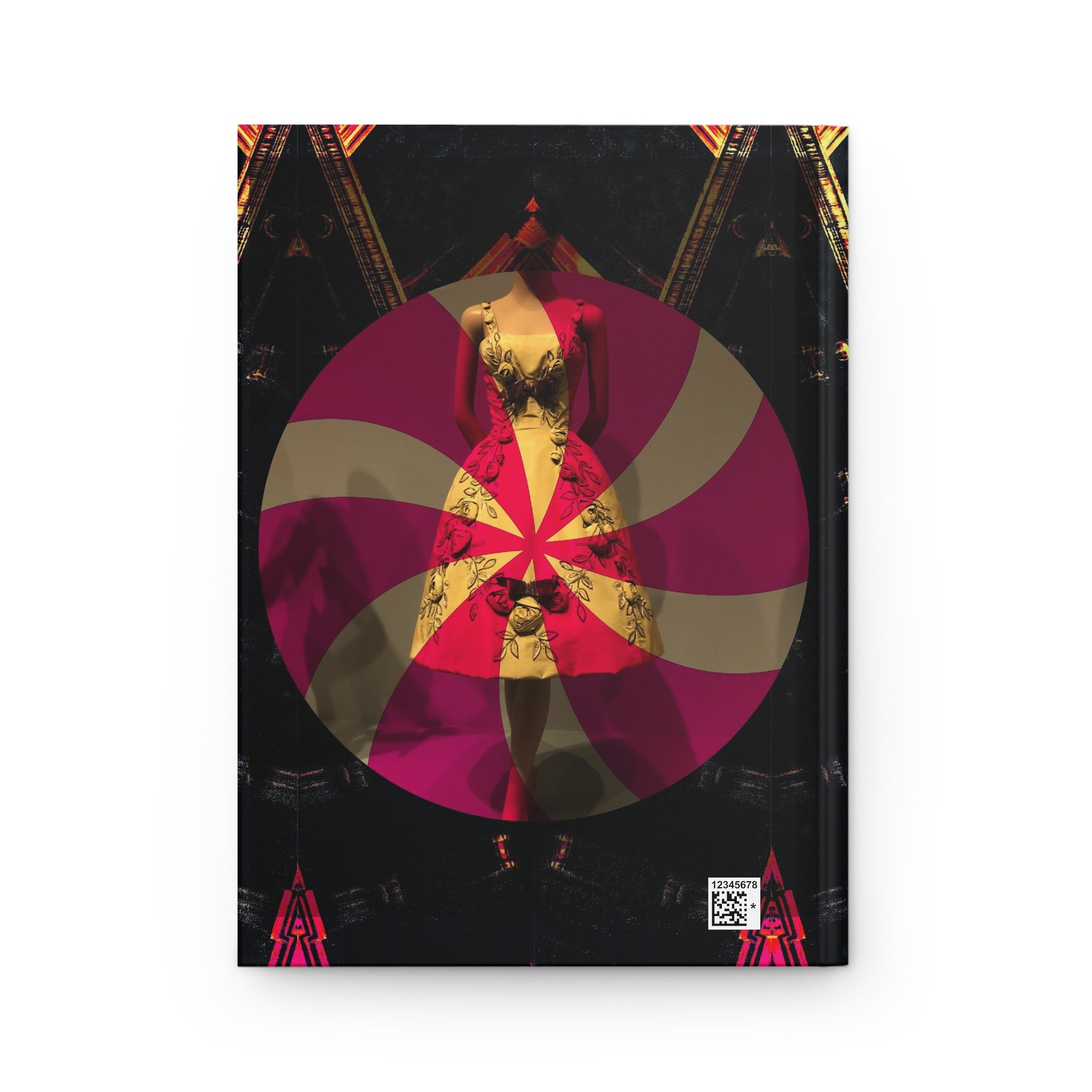 The Dance By Kevin Quinn -Psychedelic Mannequin Pinwheel Hardcover Journal — Vintage Fashion Collage Notebook