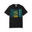 Walking With Van Gogh By Kevin Quinn-Urban Modern Architecture City Window Photo Tee — Nighttime Urban Architecture T-Shirt