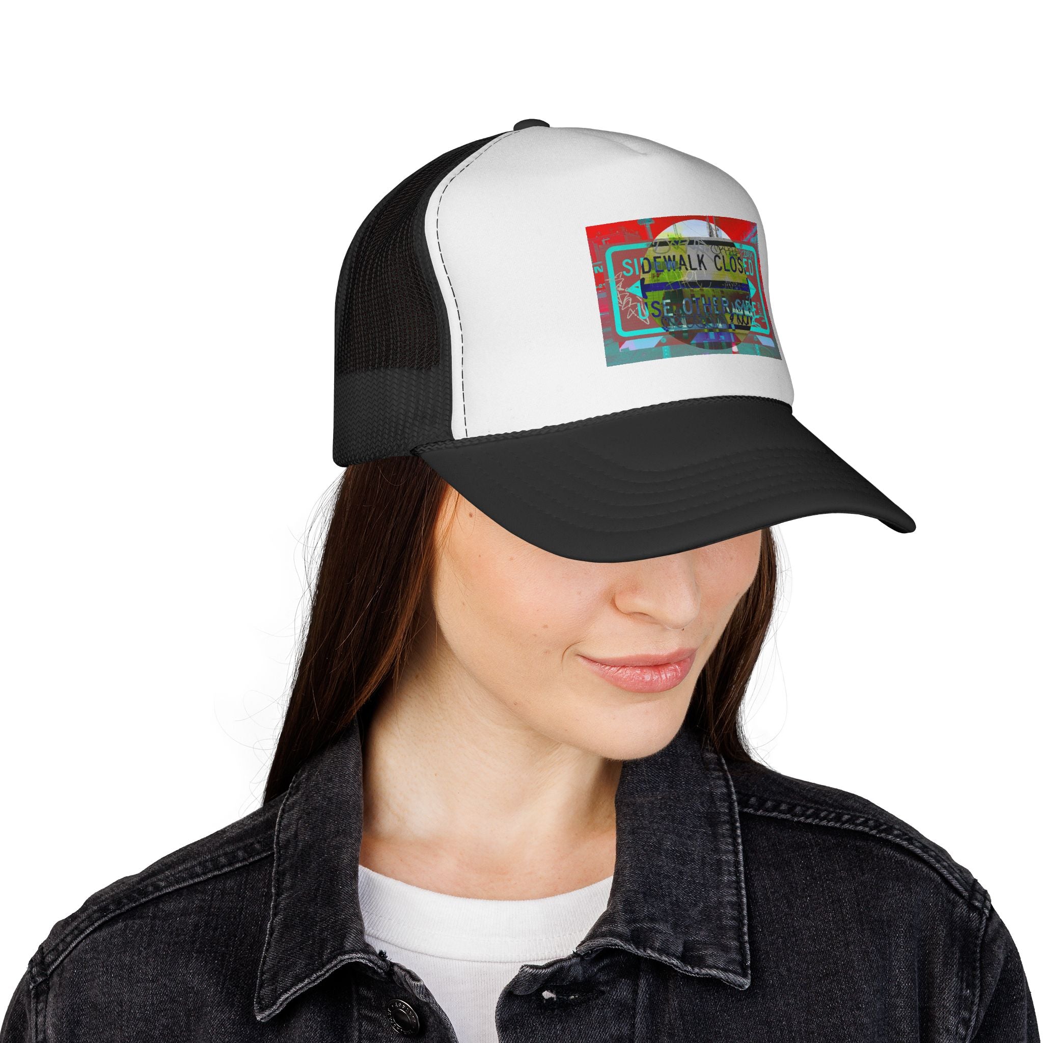 The Other Side By Kevin Quinn -Abstract Urban Wear Trucker Hat