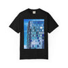 Toy Box By Kevin Quinn -Modern Urban Architecture Glass Facade T-Shirt — Blue Architectural Photo Tee
