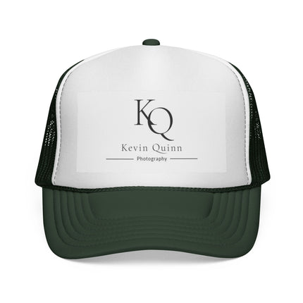Kevin Quinn Photography Trucker Cap — KQ Logo Mesh Hat (Red/White/Blue)