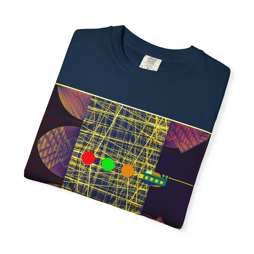 Ubie The Uber Driver By Kevin Quinn Graphic T-Shirt — Retro Geometric Streetwear