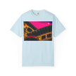 Moonlight Love Affair By Kevin Quinn -Modern Urban Architecture Romantic Pop Art T-Shirt
