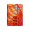 Orange Crush By Kevin Quinn  -Abstract Orange Architecture Spiral Notebook — Ruled Lined Journal for Urban Sketching, Love Notes or writing to your Crush