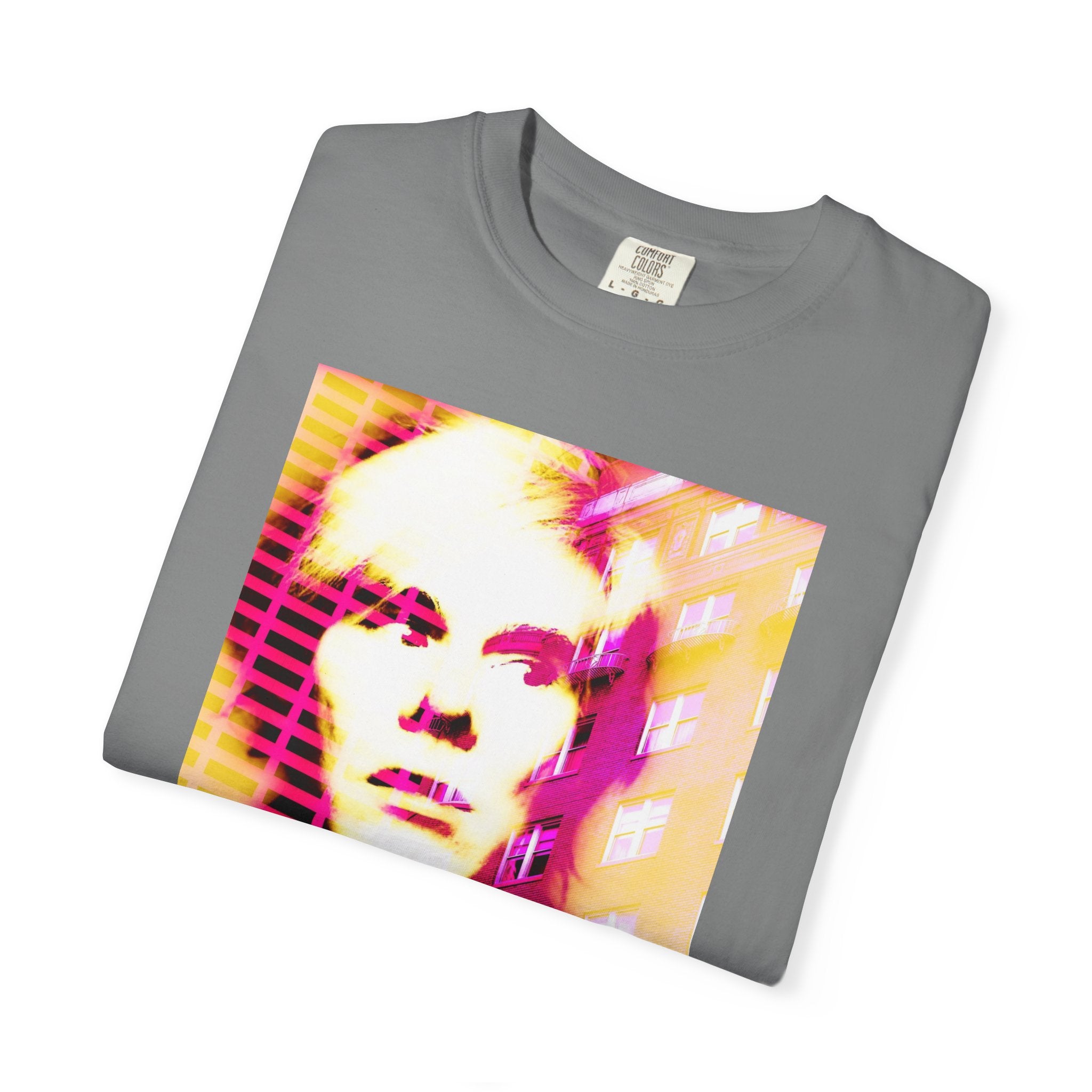 Building With Andy By Kevin Quinn -Pop Architecture Modern Urban Portrait T-Shirt