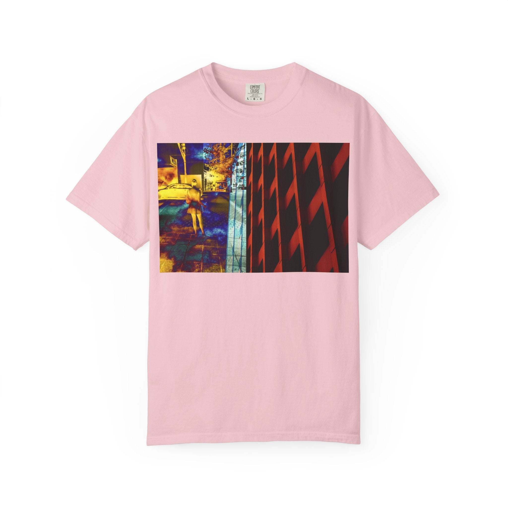 It Never Leaves You By Kevin Quinn -Urban Abstract Architecture Street Photography —Night Cityscape Graphic T-Shirt