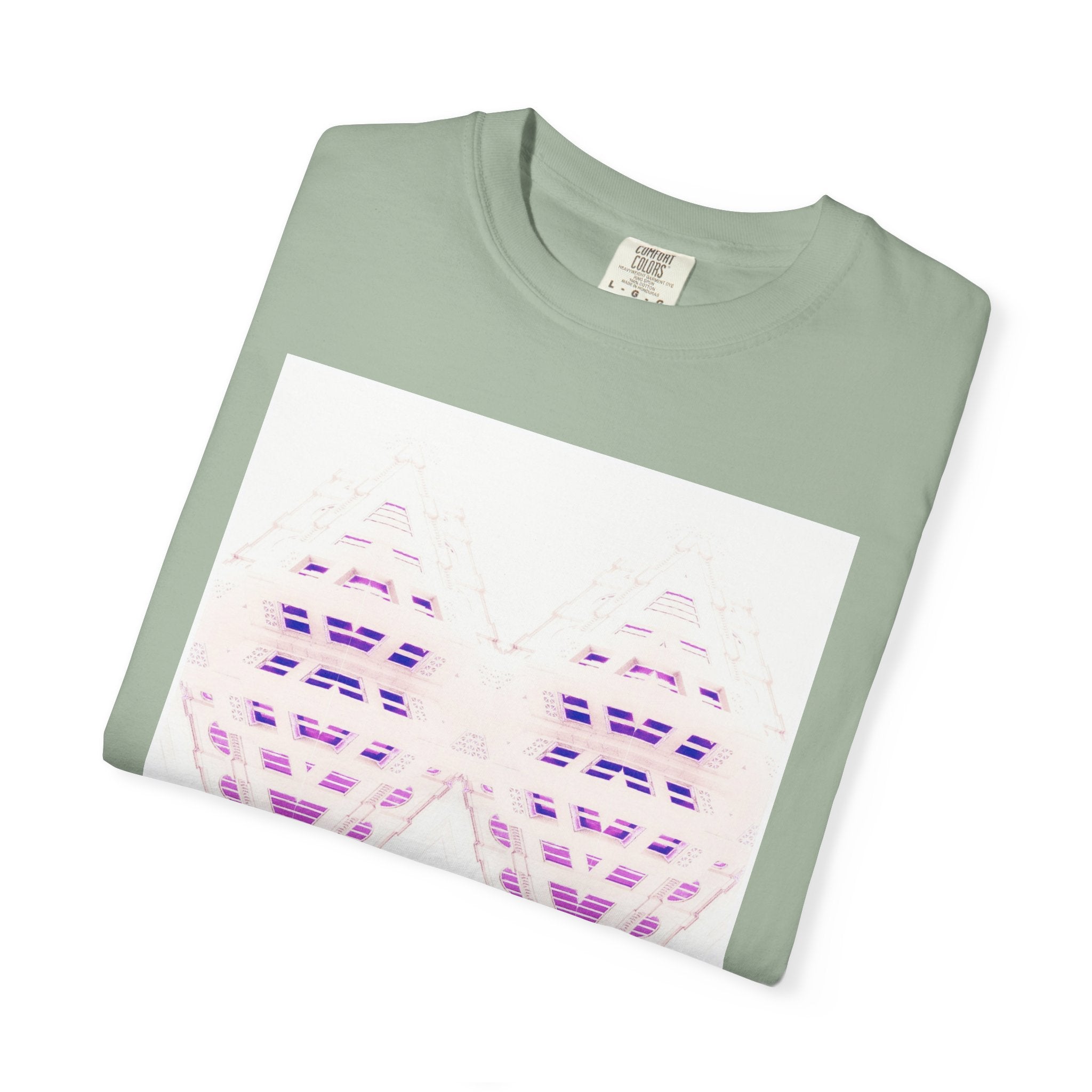 Breathing Together By Kevin Quinn -Urban Modern Abstract Architecture Graphic Tee Shirt
