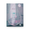 Rain Drop By Kevin Quinn - Rainy Window Hardcover Journal — Moody Pastel Photography Notebook