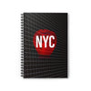 Night In New York By Kevin Quinn - NYC Red Apple Spiral Notebook – Ruled Travel Journal