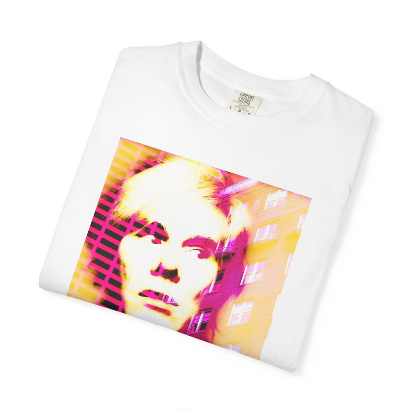 Building With Andy By Kevin Quinn -Pop Architecture Modern Urban Portrait T-Shirt