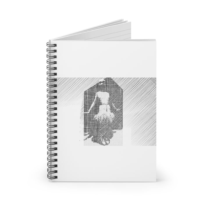 Alice's Snow Globe By Kevin Quinn - Vintage Ballerina Sketch Spiral Notebook — Ruled Journal for Dance Notes & Sketching
