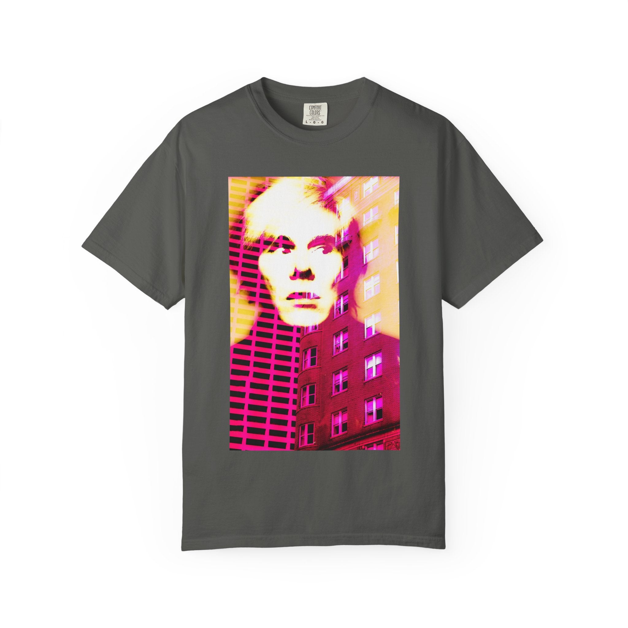 Building With Andy By Kevin Quinn -Pop Architecture Modern Urban Portrait T-Shirt