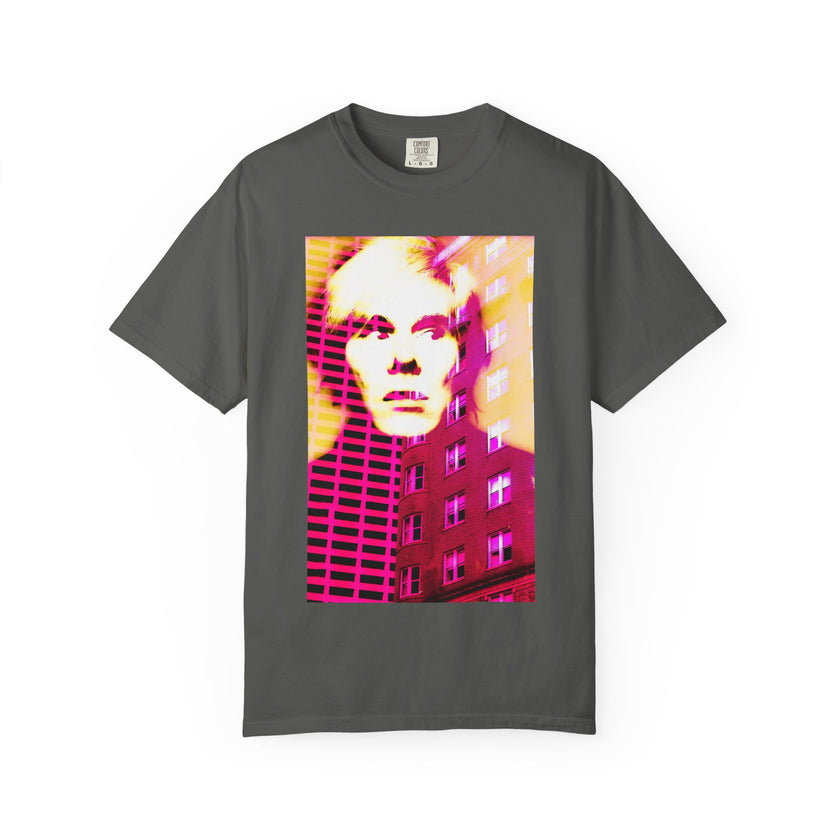 Building With Andy By Kevin Quinn -Pop Architecture Modern Urban Portrait T-Shirt