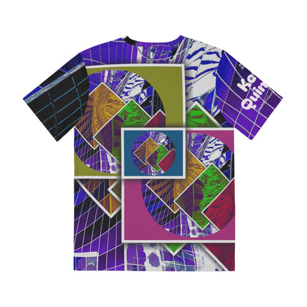 When Our Hearts Met By Kevin Quinn -Romantic Modern Urban Abstract Architecture Graphic Tee — All-Over Print Shirt