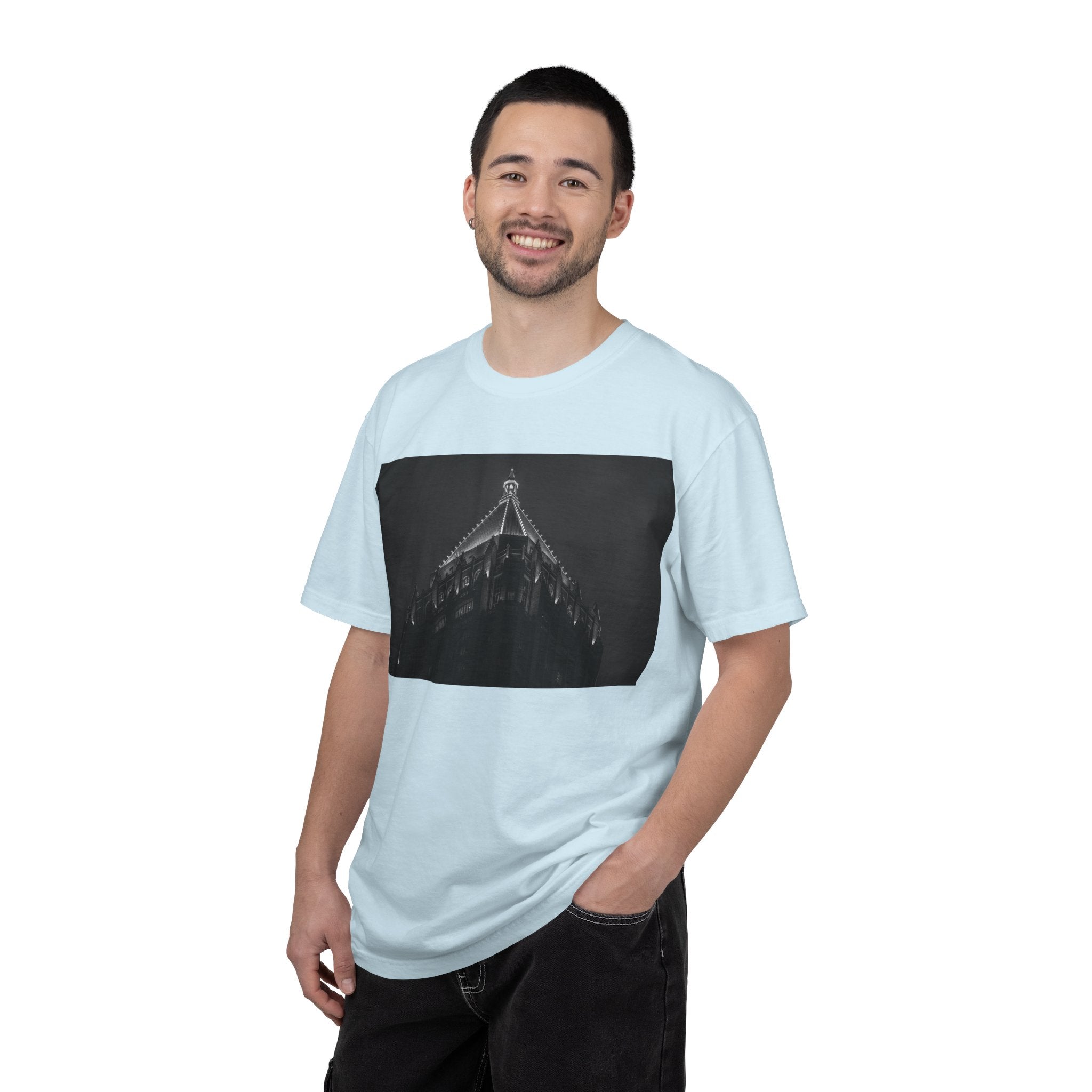 Requiem By Kevin Quinn   -Architectural Nightscape T-Shirt — Gothic Building Photo Tee