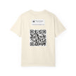 Glamour Boy By Kevin Quinn T-Shirt — Abstract Pop Art Architecture Neon Philly City Monument Graphic with QR Code Back