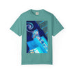 Tiny Dancer By Kevin Quinn   -Urban Modern Abstract Architecture Graphic Tee— Blue Surreal Building Art