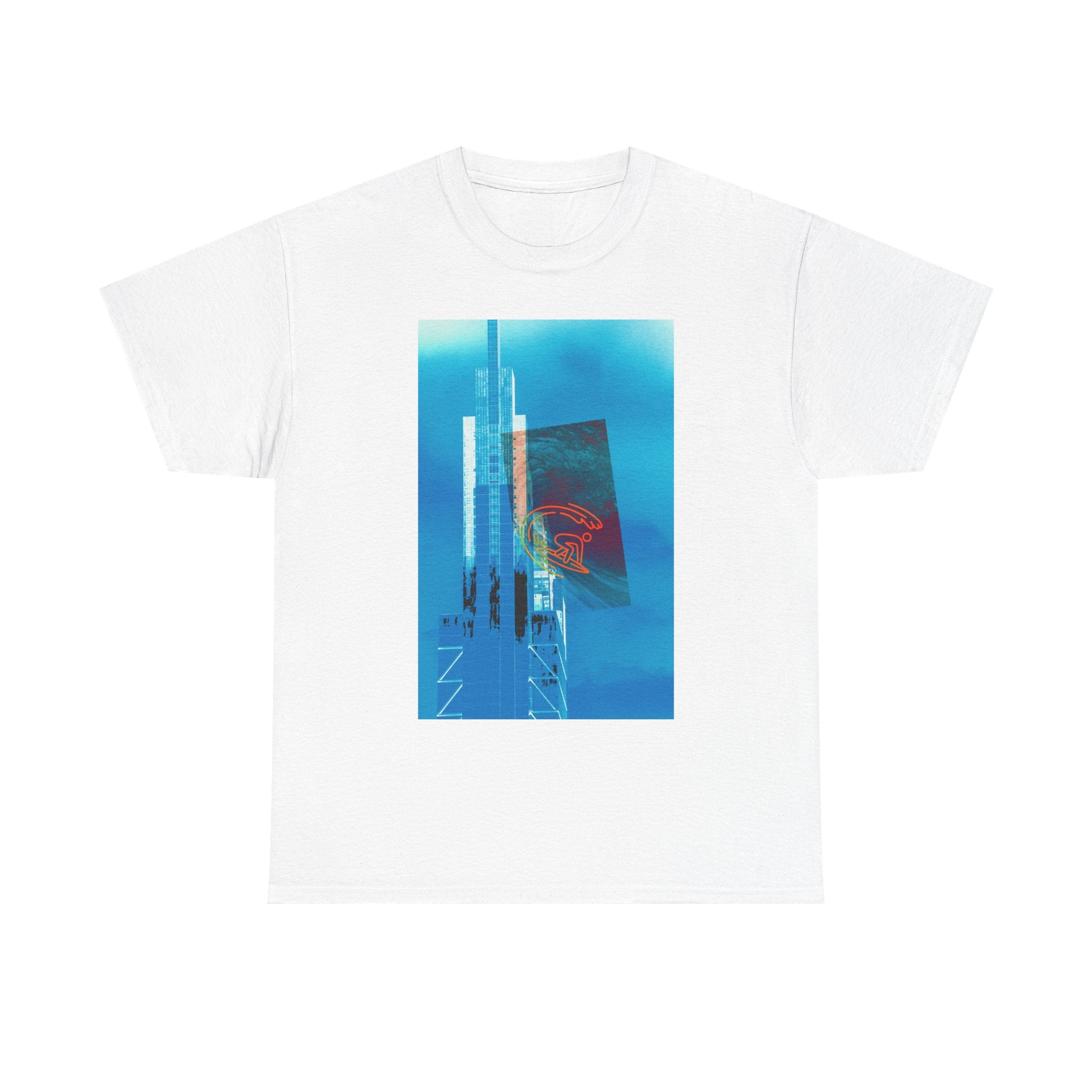 Surfing Philly By Kevin Quinn -Urban Modern Abstract Architecture Graphic Tee