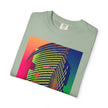 New York Beats By Kevin Quinn -Modern Abstract Architecture Neon Cityscape T-Shirt — Retro Vaporwave Building Print
