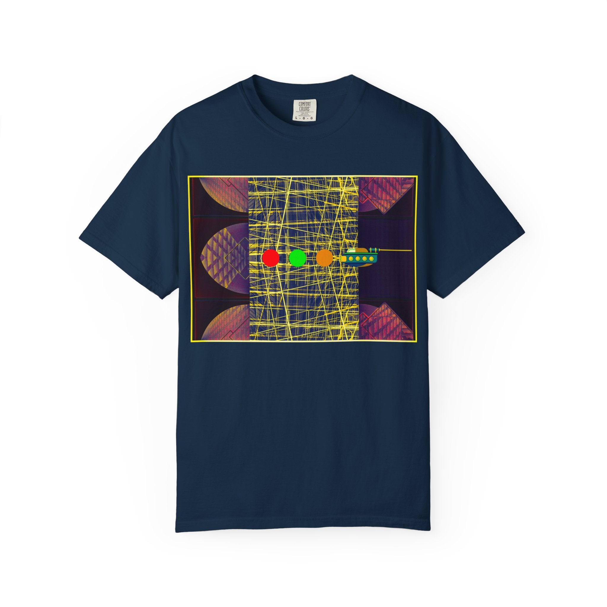 Ubie The Uber Driver By Kevin Quinn Graphic T-Shirt — Retro Geometric Streetwear