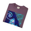 Tiny Dancer By Kevin Quinn   -Urban Modern Abstract Architecture Graphic Tee— Blue Surreal Building Art