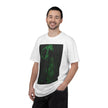 Poison Ivy's Pleasure By Kevin Quinn   -Skull in Green Glow T-Shirt — Neon Urban Architecture Gothic Graphic Tee