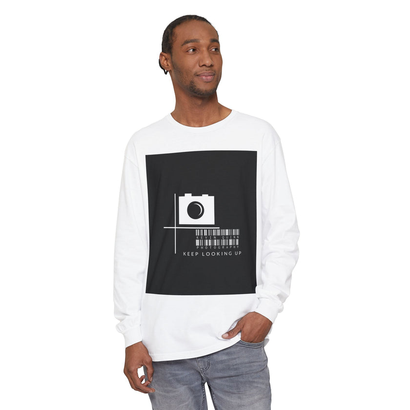Keep Looking Up Camera Graphic By Kevin Quinn Long Sleeve Tee