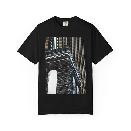 Night Light Nightmare By Kevin Quinn -Urban Modern Abstract Architecture Graphic Tee