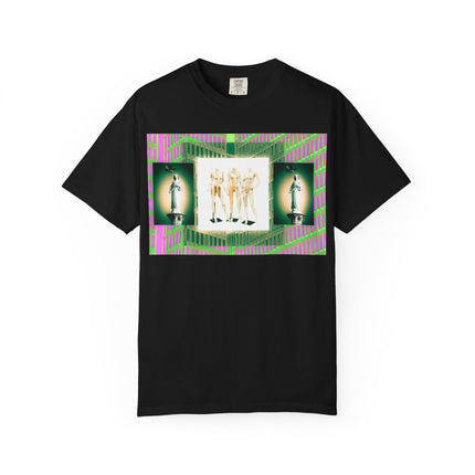 The Past Love Fashion Show By Kevin Quinn -Modern Abstract Architecture T-Shirt — Retro Neon Vintage Graphic Tee