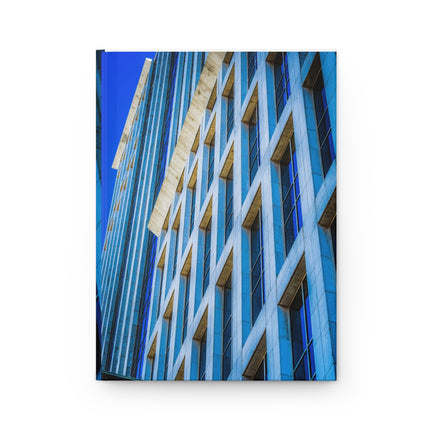 Chloe's Goodbye By Kevin Quinn - Architectural Blue Hardcover Journal — Urban Building Photo Notebook