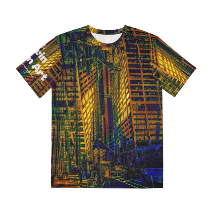Time Stand Still By Kevin Quinn -Urban Modern Abstract Architecture Graphic Tee — All-Over Print Shirt