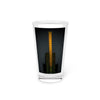 Abstract Art Beer Pint Glass – 16oz Craft Beer Glass – “Guitar” by Kevin Quinn